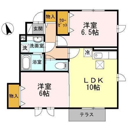 セジュール下瀬谷Ｅ棟の物件間取画像